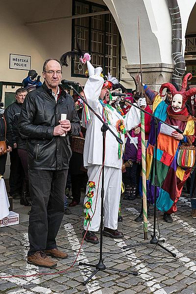 Masopustní průvod v Českém Krumlově, 17. února 2015