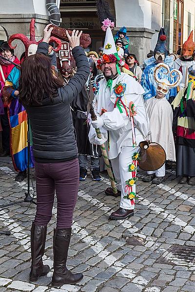 Masopustní průvod v Českém Krumlově, 17. února 2015