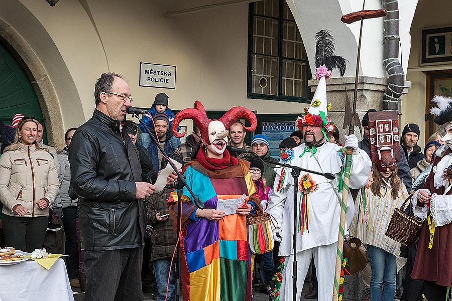 Carnival parade in Český Krumlov, 17th February 2015