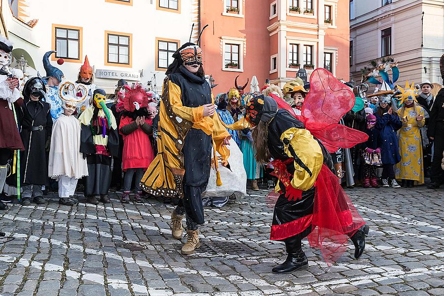 Masopustní průvod v Českém Krumlově, 17. února 2015