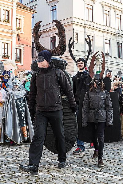 Carnival parade in Český Krumlov, 17th February 2015