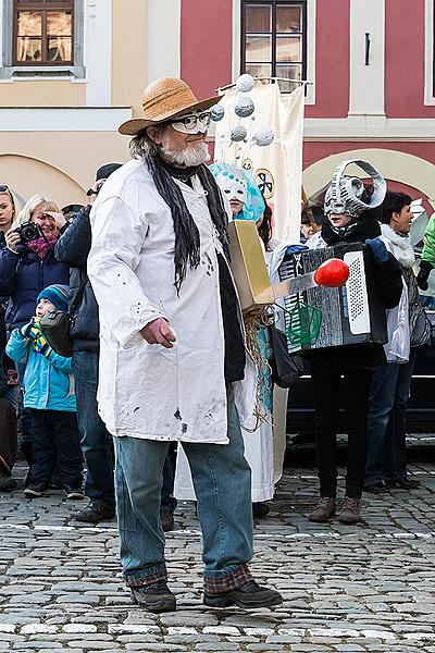 Masopustní průvod v Českém Krumlově, 17. února 2015