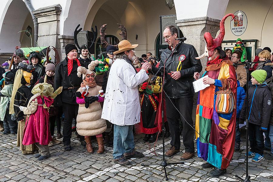 Masopustní průvod v Českém Krumlově, 17. února 2015