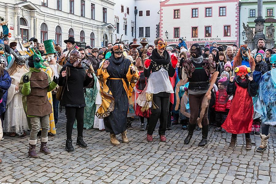 Carnival parade in Český Krumlov, 17th February 2015