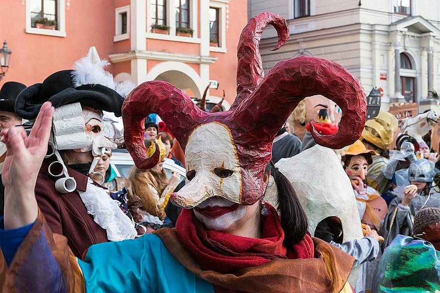 Carnival parade in Český Krumlov, 17th February 2015