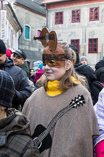 Masopustní průvod v Českém Krumlově, 17. února 2015