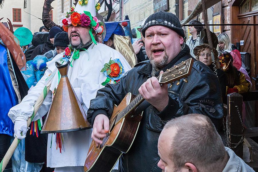 Masopustní průvod v Českém Krumlově, 17. února 2015