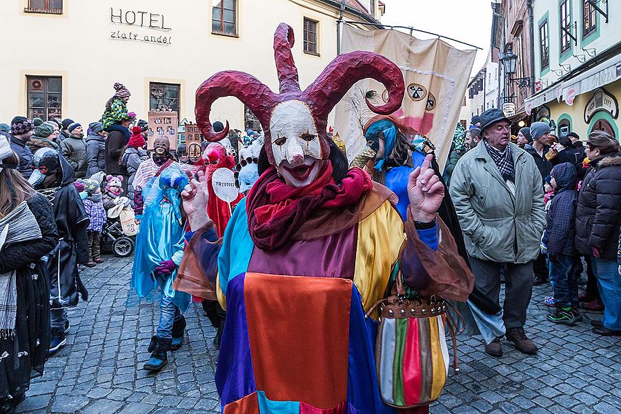 Carnival parade in Český Krumlov, 17th February 2015