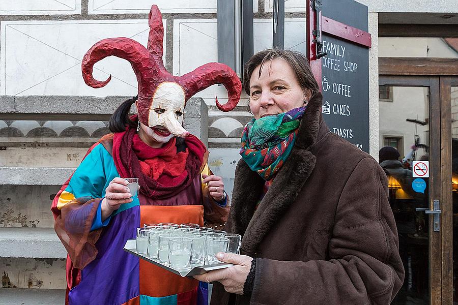 Masopustní průvod v Českém Krumlově, 17. února 2015