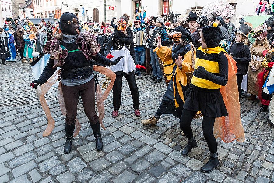 Carnival parade in Český Krumlov, 17th February 2015