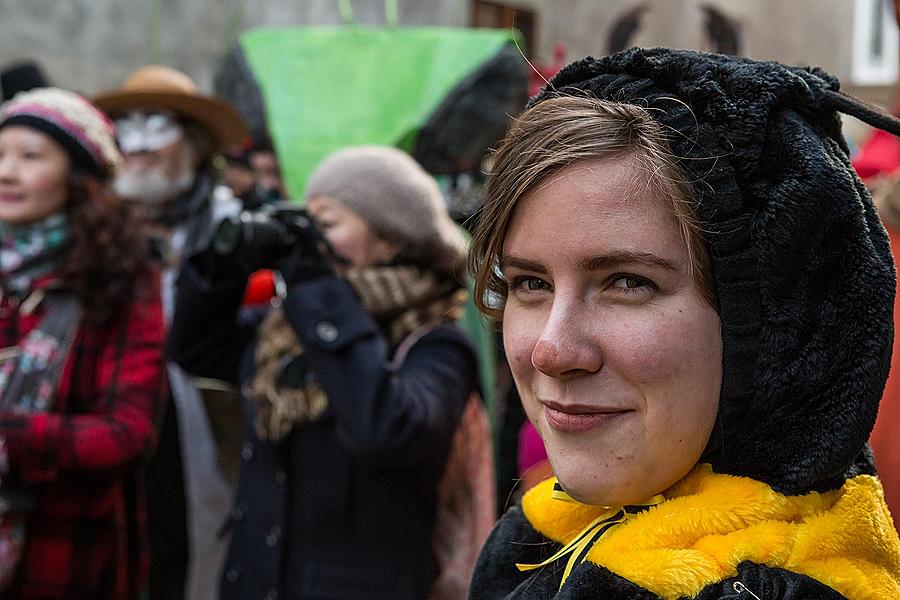 Carnival parade in Český Krumlov, 17th February 2015