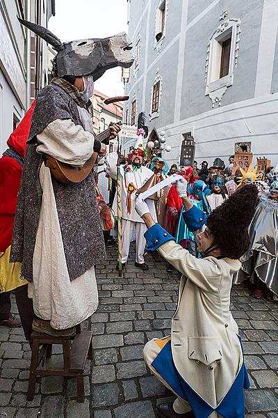 Masopustní průvod v Českém Krumlově, 17. února 2015