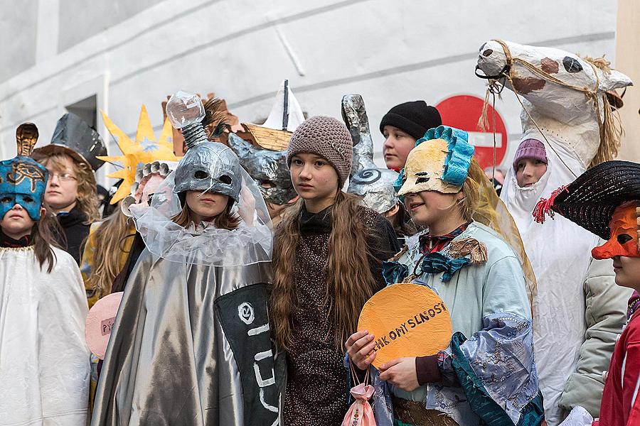 Masopustní průvod v Českém Krumlově, 17. února 2015