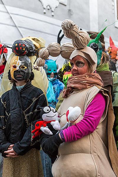 Carnival parade in Český Krumlov, 17th February 2015