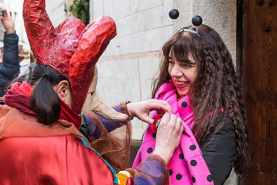 Carnival parade in Český Krumlov, 17th February 2015