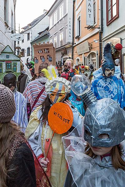 Masopustní průvod v Českém Krumlově, 17. února 2015