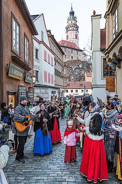 Carnival parade in Český Krumlov, 17th February 2015