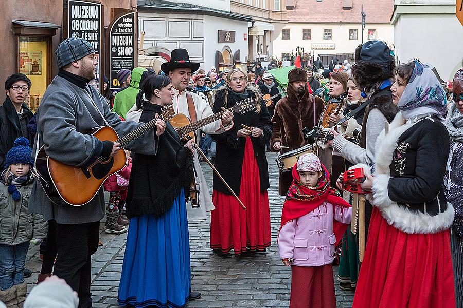 Masopustní průvod v Českém Krumlově, 17. února 2015