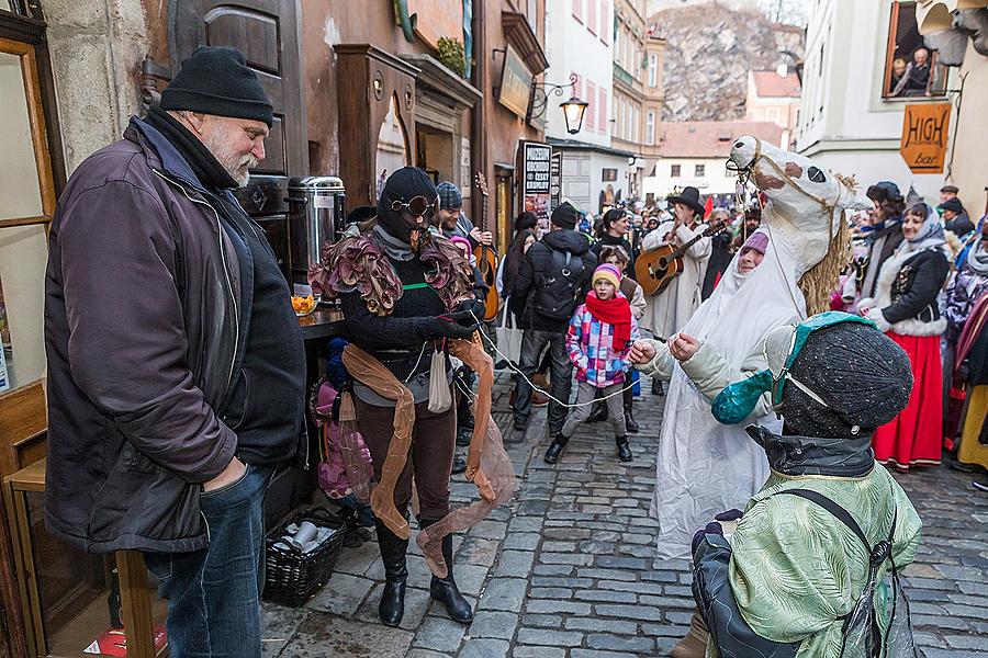 Masopustní průvod v Českém Krumlově, 17. února 2015