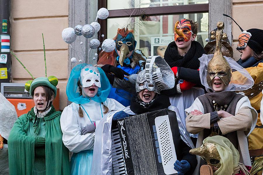 Carnival parade in Český Krumlov, 17th February 2015