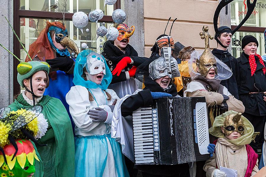 Carnival parade in Český Krumlov, 17th February 2015