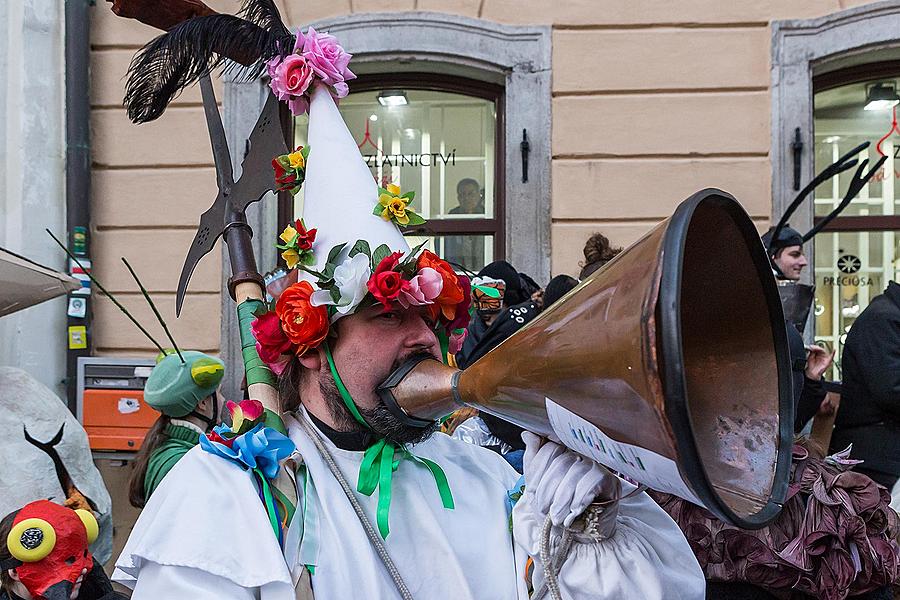 Carnival parade in Český Krumlov, 17th February 2015