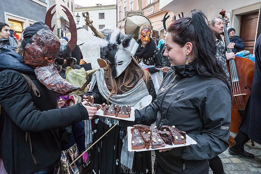 Masopustní průvod v Českém Krumlově, 17. února 2015