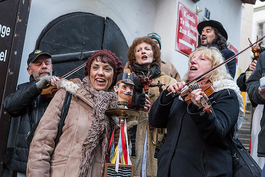 Carnival parade in Český Krumlov, 17th February 2015