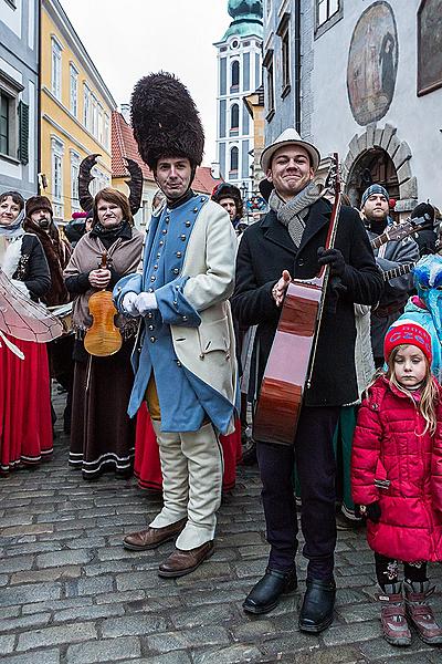 Carnival parade in Český Krumlov, 17th February 2015