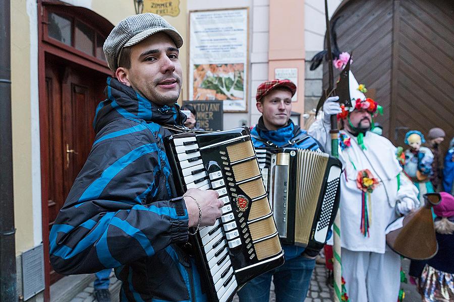 Masopustní průvod v Českém Krumlově, 17. února 2015