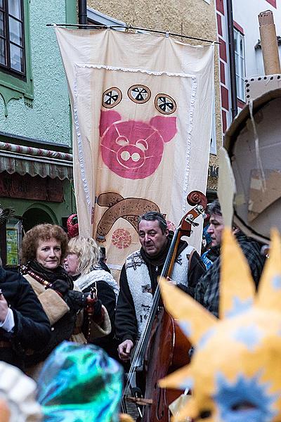 Carnival parade in Český Krumlov, 17th February 2015