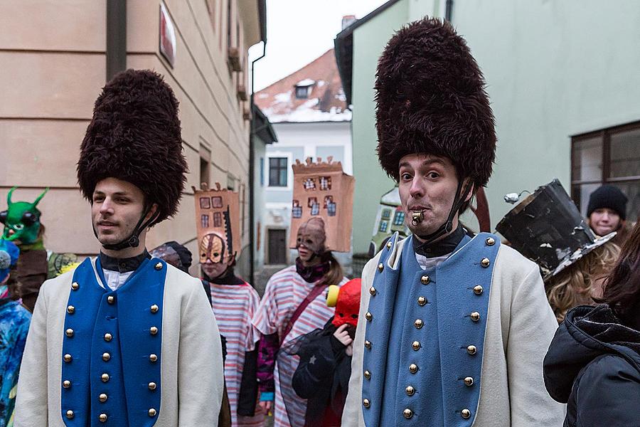 Masopustní průvod v Českém Krumlově, 17. února 2015