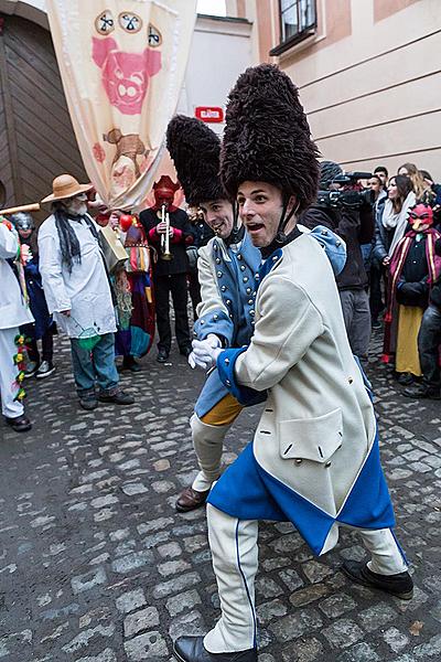 Masopustní průvod v Českém Krumlově, 17. února 2015