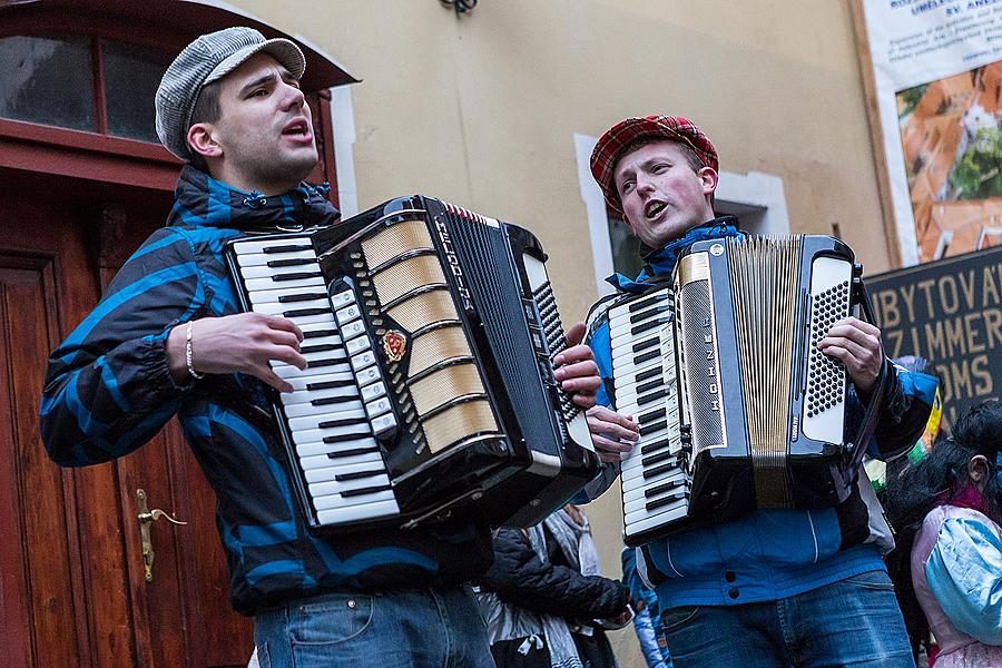 Carnival parade in Český Krumlov, 17th February 2015