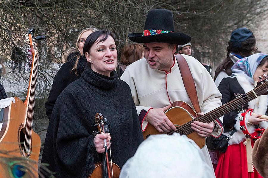 Carnival parade in Český Krumlov, 17th February 2015