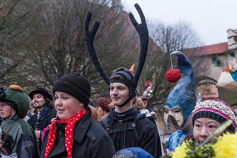 Masopustní průvod v Českém Krumlově, 17. února 2015