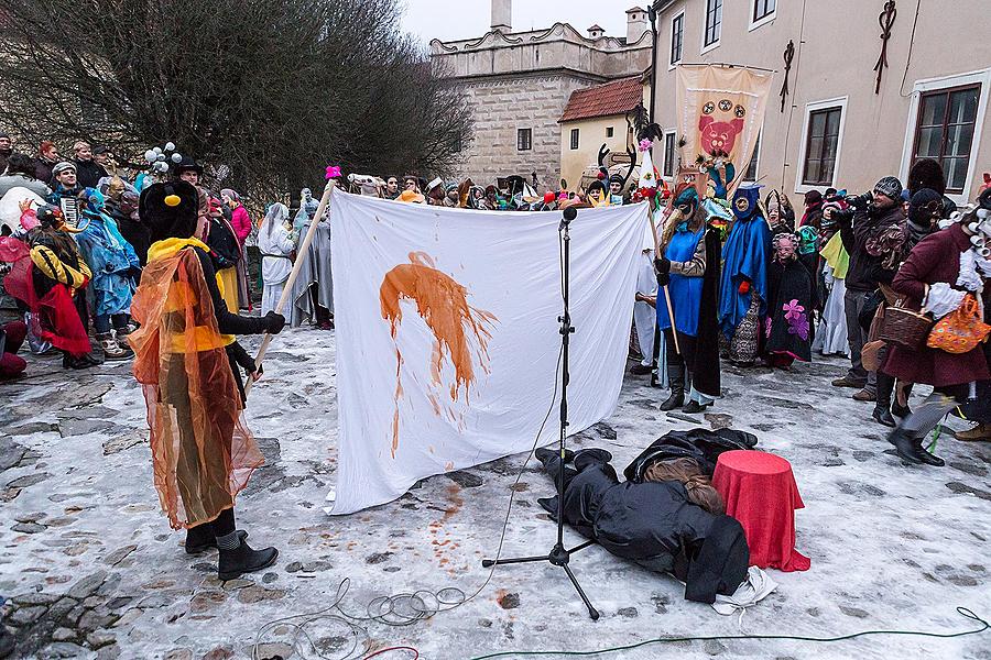 Masopustní průvod v Českém Krumlově, 17. února 2015