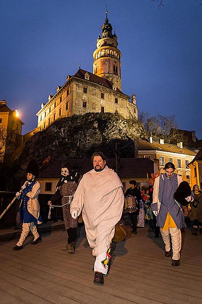 Masopustní průvod v Českém Krumlově, 17. února 2015