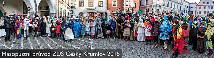 MasopustnÃ­ prÅ¯vod v ÄeskÃ©m KrumlovÄ, 17. Ãºnora 2015