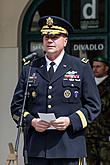 Ceremonial unveiling of a memorial plaque, townsquare Svornosti Český Krumlov, 8.5.2015, photo by: Lubor Mrázek