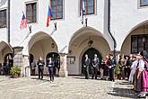Slavnostní akt u příležitosti 70. výročí konce II. světové války, náměstí Svornosti Český Krumlov, 8.5.2015, foto: Lubor Mrázek