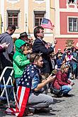 Slavnostní akt u příležitosti 70. výročí konce II. světové války, náměstí Svornosti Český Krumlov, 8.5.2015, foto: Lubor Mrázek