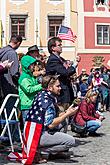 Ceremonial unveiling of a memorial plaque, townsquare Svornosti Český Krumlov, 8.5.2015, photo by: Lubor Mrázek