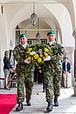 Ceremonial unveiling of a memorial plaque, townsquare Svornosti Český Krumlov, 8.5.2015, photo by: Lubor Mrázek