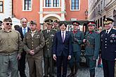 Ceremonial unveiling of a memorial plaque, townsquare Svornosti Český Krumlov, 8.5.2015, Foto: Lubor Mrázek