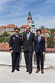 J. E. velvyslanec USA v ČR Andrew H. Schapiro a velitel amerických sil v Evropě generálporučík Frederick B. Hodges v Českém Krumlově, 8.5.2015, foto: Lubor Mrázek