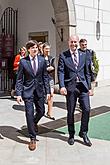 The USA ambassador to the Czech Republic Andrew H. Schapiro and the commander of US forces in Europe, Gen. Frederick B. Hodges in Český Krumlov, 8.5.2015, photo by: Lubor Mrázek