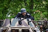 Show of WWII military equipment and battle demonstration in Český Krumlov, 9.5.2015, Foto: Lubor Mrázek