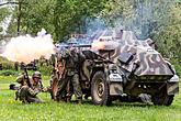 Show of WWII military equipment and battle demonstration in Český Krumlov, 9.5.2015, photo by: Lubor Mrázek