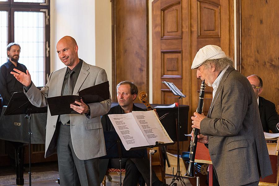 Collegium Quodliber, Jiří Stivín – flute solo, Petr Kronika - spoken word, 28.6.2015, Chamber Music Festival Český Krumlov